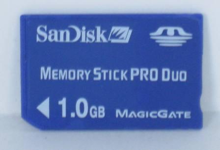 SanDisk 1GB Memory Stick Pro Duo (Dark Blue) - PSP Accessory